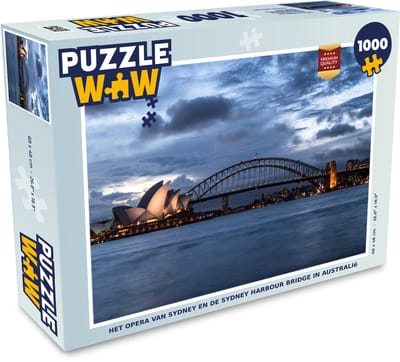 Puzzel Het Opera van Sydney en de Sydney Harbour Bridge in Australië - Legpuzzel - Puzzel 1000 stukjes volwassenen