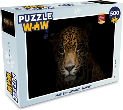 Puzzel Panter - Zwart - Nacht - Legpuzzel - Puzzel 500 stukjes