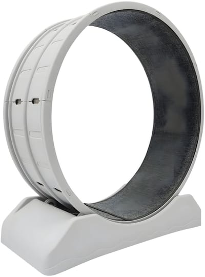 Kattenloopwiel – Voor katten – Loopband voor beweging – Grijs, 80 cm diameter