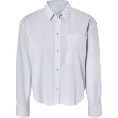 esmara Dames blouse (stijf blauw/wit, 36)