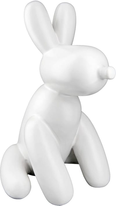 Gilde handwerk - Ballon Hond zittend - creme - keramiek- 25 cm hoog