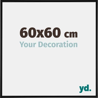 Your Decoration - Fotolijst 60x60 cm - Aluminium - Zwart Mat - Kent