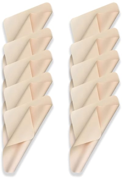 Dailygoods- Brillenpoetsdoeken 10 stuks - Microvezel - Streepvrij - Nanovezeldoek - 17,5 x 14,5 cm - Hoogwaardige reinigingsdoek