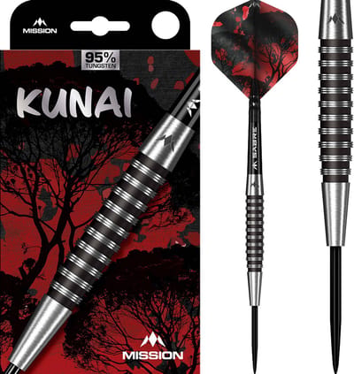 Mission Kunai Black 95% - Dartpijlen