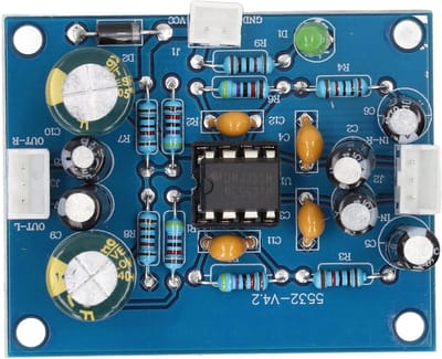 Voorversterkermodule Hifi - Audiokaart NE5532 - Audio Versterken - Professionele Componenten - 9 x 6 x 2 cm - Niet gespecificeerd