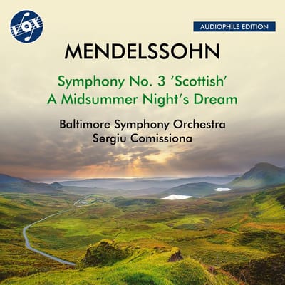 Baltimore Symphony Orchestra, Sergiu Comissiona - Mendelsshon: Symphony No. 3, Op. 56, Scottish; A Midsummer Night (CD)