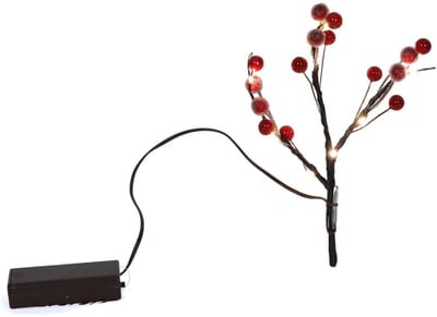 Tak ‘frosted berry’ 10LED 20cm
