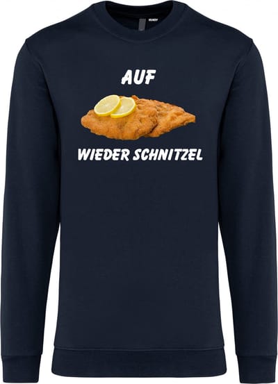 Sweater Auf Wieder Schnitzel | Apres Ski Verkleedkleren | Ski Pully Heren | Foute Party Ski Trui | Navy | maat XS