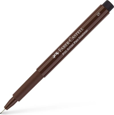Faber-Castell fineliner - Pitt Artist Pen - schrijfbreedte S - donker sepia - FC-167175