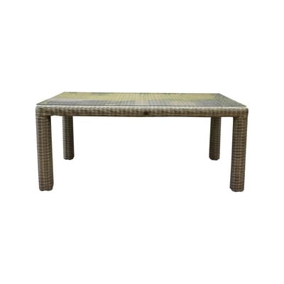 Bergamo dining tuintafel 240x100xH78 cm wit grijs