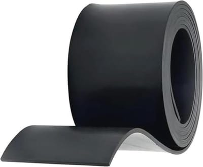 Rubber op Rol 10 cm breed x 5 m lang - Multifunctionele Rubberplaat voor Fitnessvloer en Antislip Gebruik