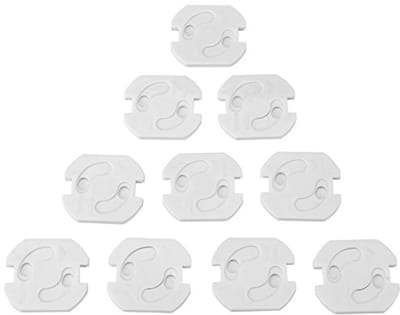 10 Stuks Veiligheid Socket Covers voor Eu Plug - Anti Elektrische Schok Bescherming