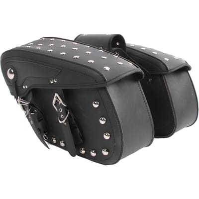 2 Stuks Motorfiets Zadeltas Lichtgewicht Veelzijdig Stijlvolle Look Motorfiets Zijbagage Tas voor Motorfiets black