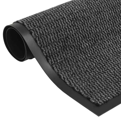 vidaXL - Droogloopmatten - 2 - st - rechthoekig - getuft - 80x120 - cm - antraciet