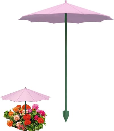 Plantenparaplu Set - Beschermkapjes - Planten Beschermen - UV Beschermend - 3 Stuks - Roze