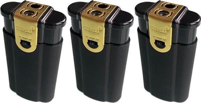 3x Tobaliq Dubbele Aansteker - Jetflame - Gewone Vlam