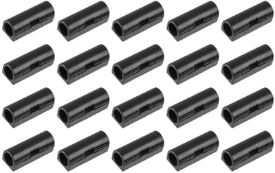 Dailygoods- Kabelclips 20 Stuks - Zelfklevend - Kabelorganisator - Draadklemmen - Kabelbeheerhouder - Voor Bureau/Muur - Sterk Hechtend - Kabelhouder