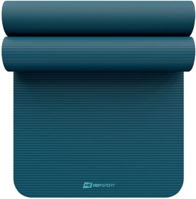 Hop-Sport NBR – Fitnessmat Gymnastiekmat – Zeekleur – 190 cm – 1,5 cm Dik – Extra Dik
