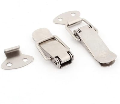 Kisten Gereedschapskist - Sluiting Latch - Kisten Sluiten - Veersluiting - 7 cm - Zilverkleur