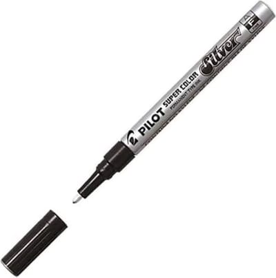 Viltstift pilot super sc-s f zilver | Omdoos a 12 stuk | 12 stuks