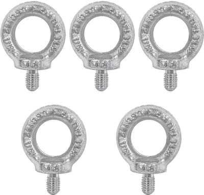 Dailygoods- Oogbout M8 - Gegalvaniseerd Q235 Staal - Diepe Schroefdraad - Hefring - Sterke Heffende Eigenschappen - Eenvoudig te Installeren - Hefhaak