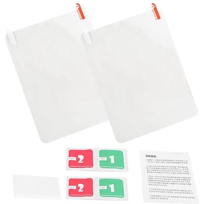 2 stuks Transparante Rechthoek Auto Achteruitkijkspiegel Beschermfolie Anti-condens Waterdicht 150 x200mm white