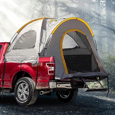 Kampeertent - Pick-up tent Trucktent - Outdoor kamperen - Automatische setup - 5.5ft bed - Grijs