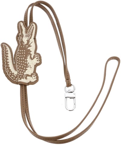 LACOSTE sleutelhanger Bag Charm Cookie Taupe