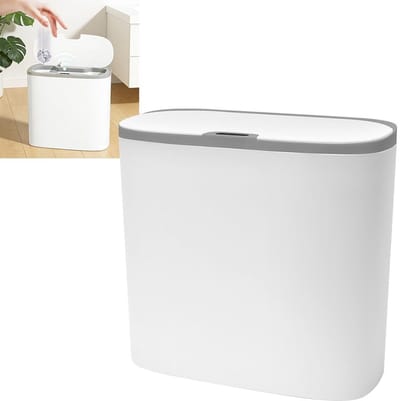 Automatische Prullenbak 14L met Sensor en Wandmontage - Stille, Waterdichte en Slimme Plastic Afvalbak met Deksel