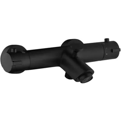 Essebagno Thermostatische Badkraan Oneo - Zwart Mat - 15 Cm