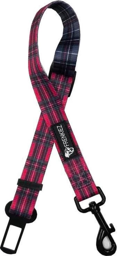 Frenkiez carseatbelt BarkBerry, red