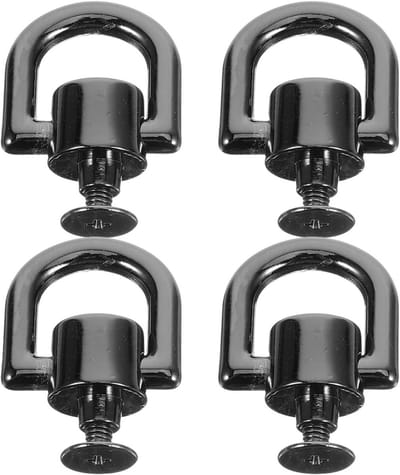 Metalen D-ringen klinknagels voor ambachtelijke tas, portemonnee en handwerk - 4 stuks hardware set