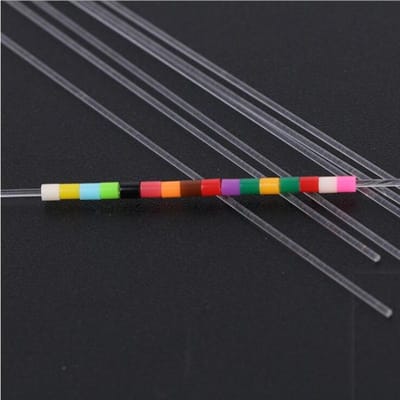 Yant Jouet acryl staaf 100mm staaf 20 STuks Ideaal voor Toevoegingen connectoren Inclusief hama kralen perler kralen Driedimensionale modellering gray