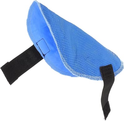 Fietshelm Voeringmat - Helmkussen Beschermer - Comfortabel Fietsen - Ademend Gaasontwerp - 36x20.5cm - Blauw