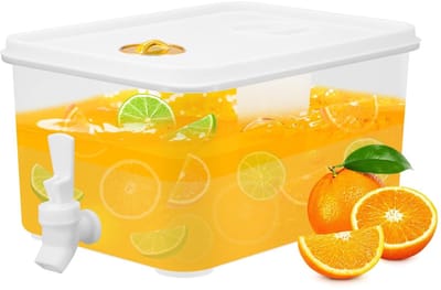 Dailygoods - 5L Drankdispenser met Kraan voor Koelkast - Ideaal voor Sap, Melk, Cocktails