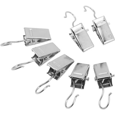 100 Stuks Gordijnklemmen Premium Metaal Stevig Duurzaam Roestvrij Brede Toepassing Metalen Klemmen voor Thuis