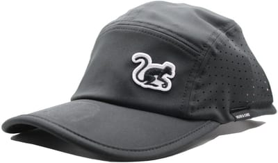 5-panel sportpet - Hardlooppet - Gerecycled - Sneldrogend / Volwassenen / One size (Zwart)