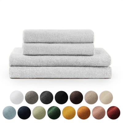 Unyqoos ® Ultrazachte en Hoogwaardige 4-delige Handdoekenset voor Luxe Comfort en Absorptie