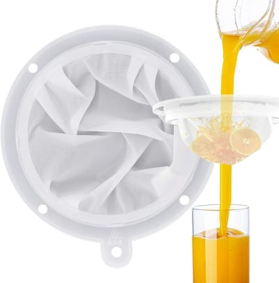 Fijnmazige voedselfilter voor het zeven van olie, sappen en wijn - 13 cm, ideaal voor koken en bakken, 300 mesh kwaliteit
