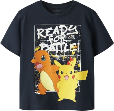 NAME IT MINI - NMMMIHAT POKEMON SS NREG TOP BOX SKY Jongens T-Shirt
