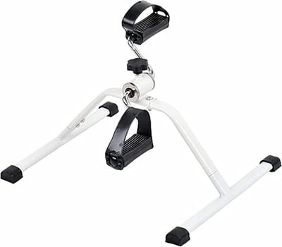 Elektrische Pedalen Trainer - Hometrainer Ouderen - Revalidatie Herstel - Antislip Voetkussen - Opvouwbaar - Wit Zwart