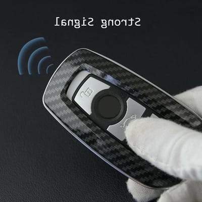 Carbon Fiber Soft Sleutelhanger Hoesje voor Auto Sleutels - Bescherming en Stijl voor BMW Sleutels