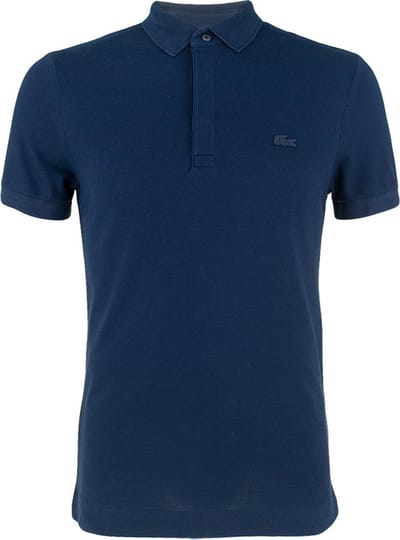 Lacoste heren paris edition polo shirt katoenpique blauw