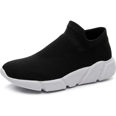Dames Atletische Wandelschoenen Casual Mesh Ademend Geweven Sneakers 44 gray