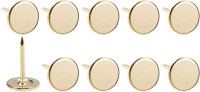 Pack van 150 Gecoate Spijkers 11 x 17 x 1,2 mm voor Thuis, Keuken en Meubels, Gouden Kleur