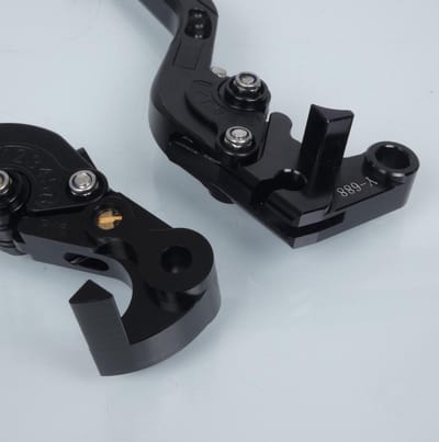 Levier Sifam pour moto Yamaha 1000 YZF R1 2015 à 2020 alu CNC noir / paire Neuf