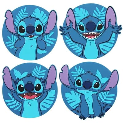 Paladone Disney Stitch Coaster Set - 4 stuks, Blauw