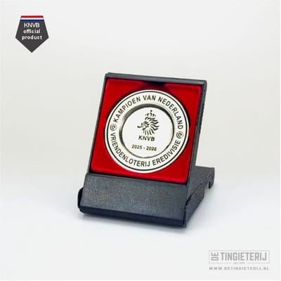 Miniatuurschaal Eredivisie 2025/2026 - PSV - Eindhoven - Voetbal - Officieel KNVB product - PSV artikelen - Cadeau voetbal - Psv kampioen