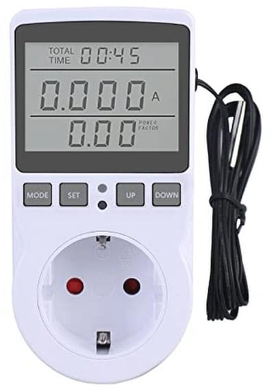Energiekostenmeter met LCD-scherm en overbelastingsbeveiliging voor stopcontact