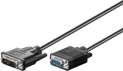 DVI-A naar VGA kabel / zwart - 2 meter